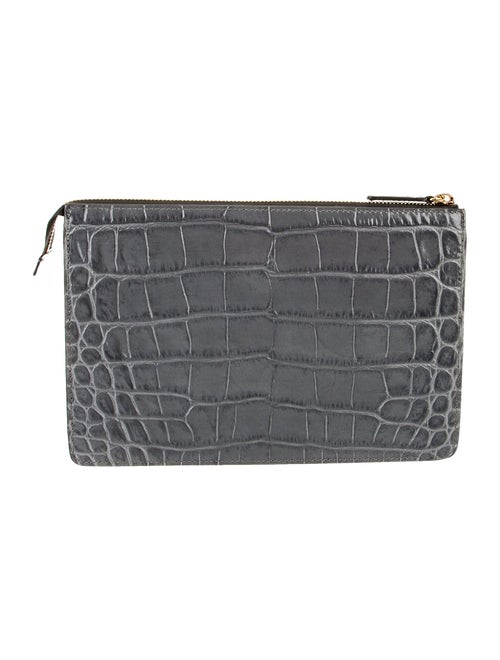 Versace Embossed Leather Pouch