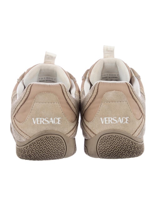 Versace Leather Colorblock Pattern Sneakers