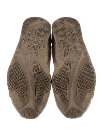 Versace Leather Colorblock Pattern Sneakers