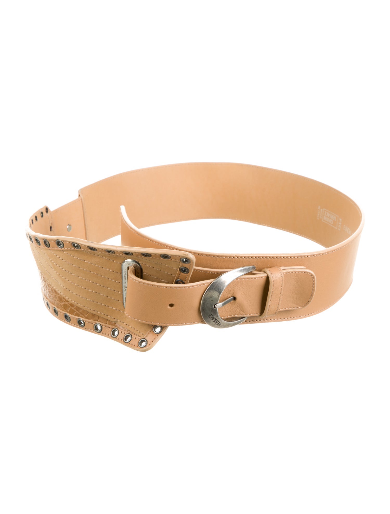 Versace Wide Leather Waist Belt