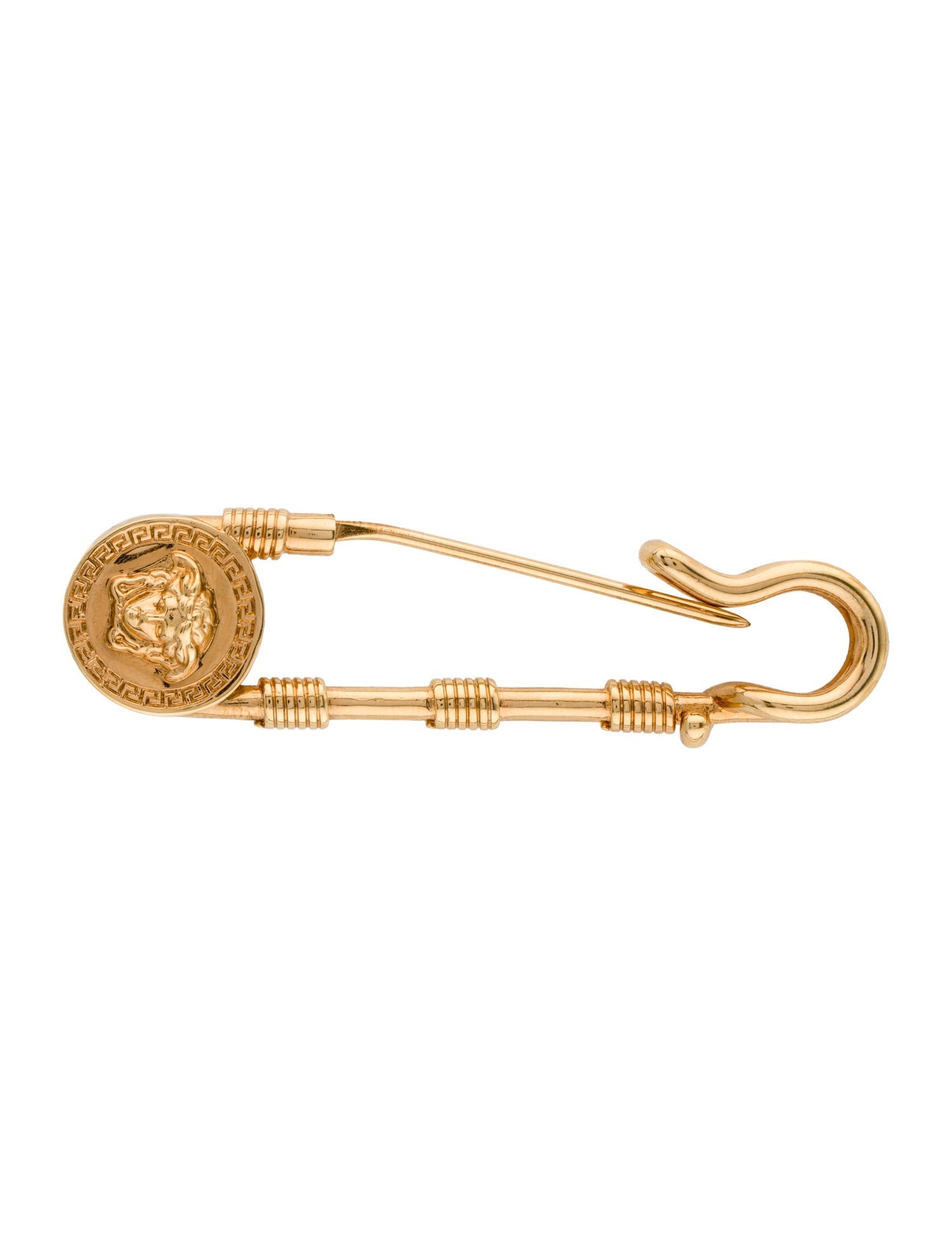 Versace Safety Pin Brooch