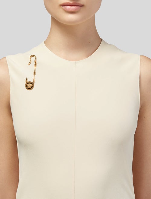 Versace Safety Pin Brooch