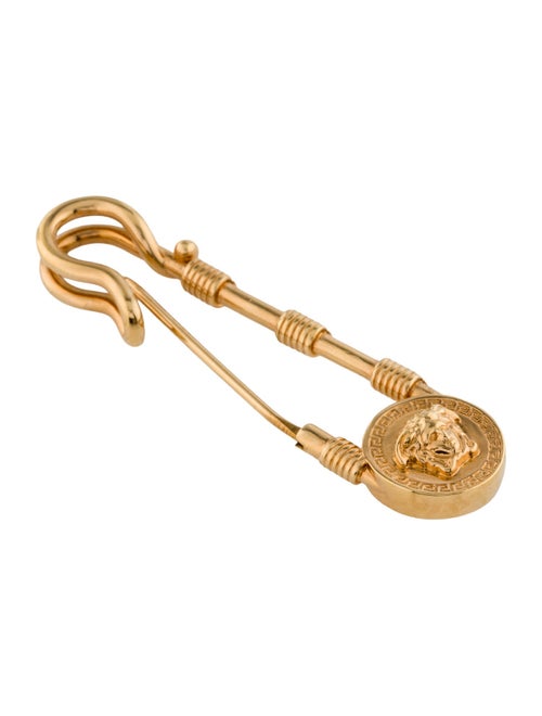 Versace Safety Pin Brooch