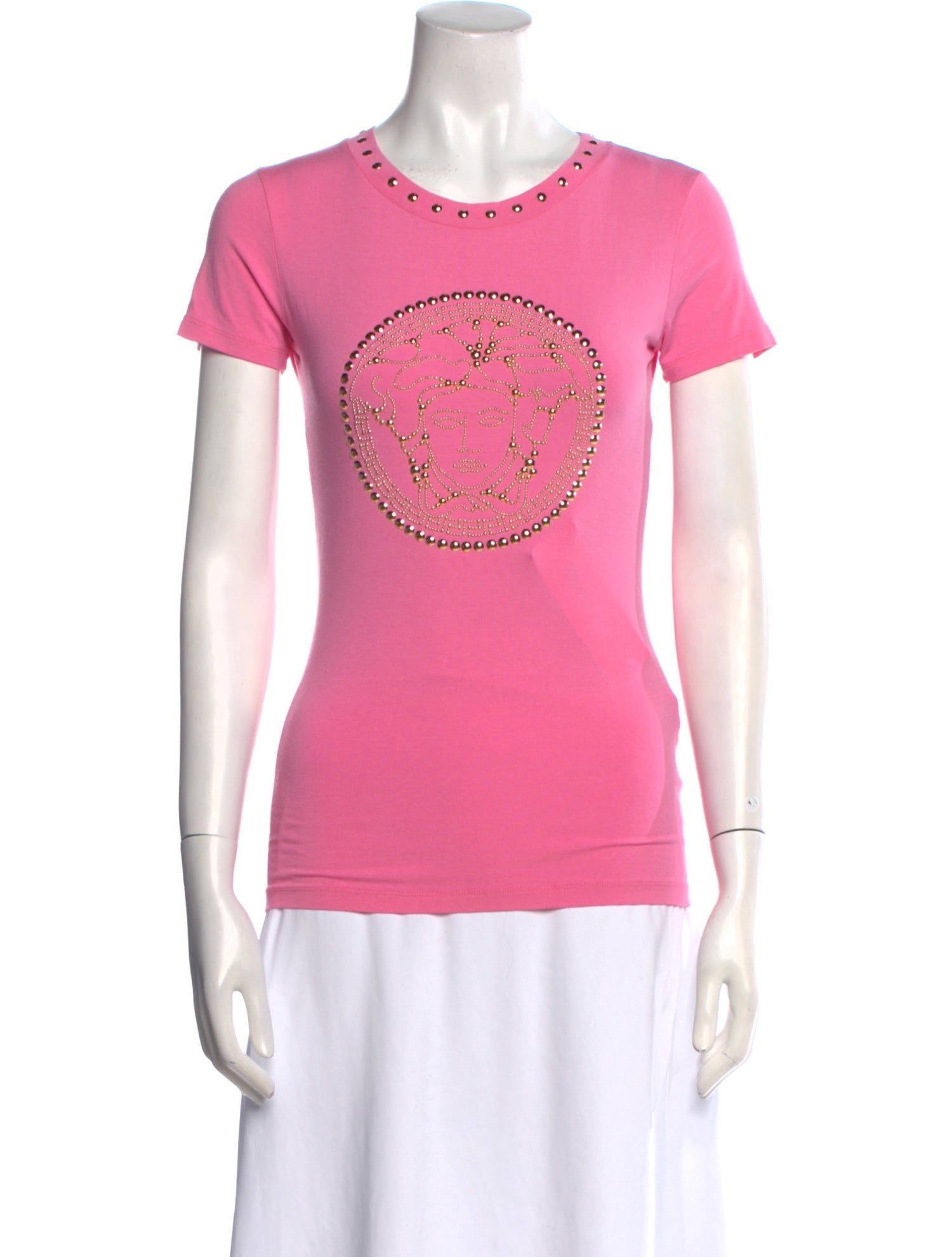 Versace Graphic Print Crew Neck T-Shirt