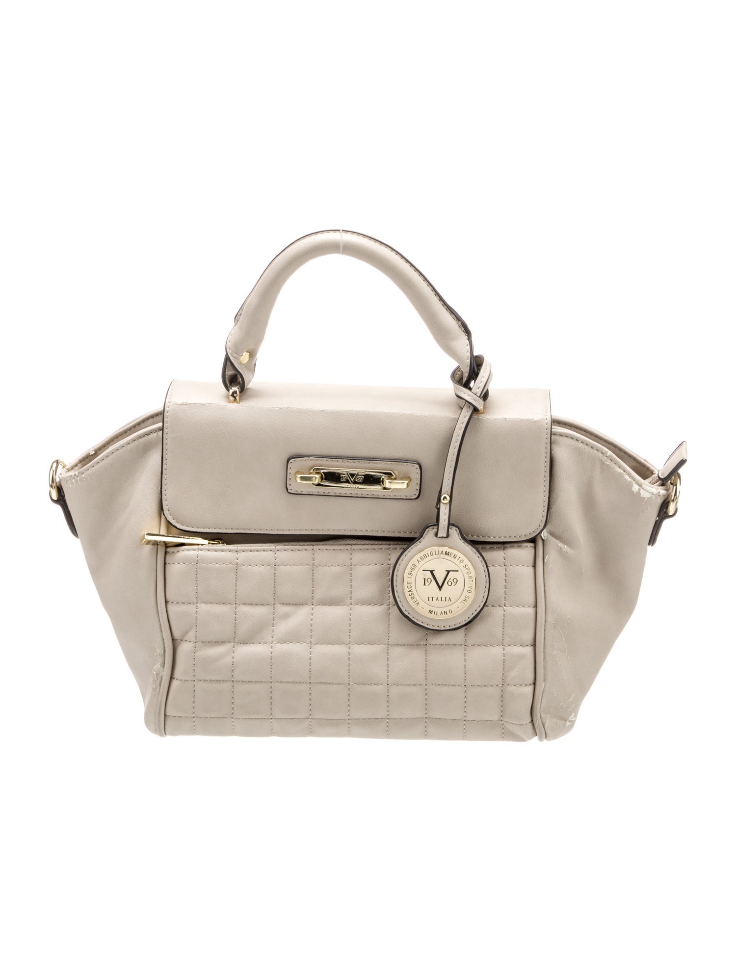 Versace Leather Top Handle Bag