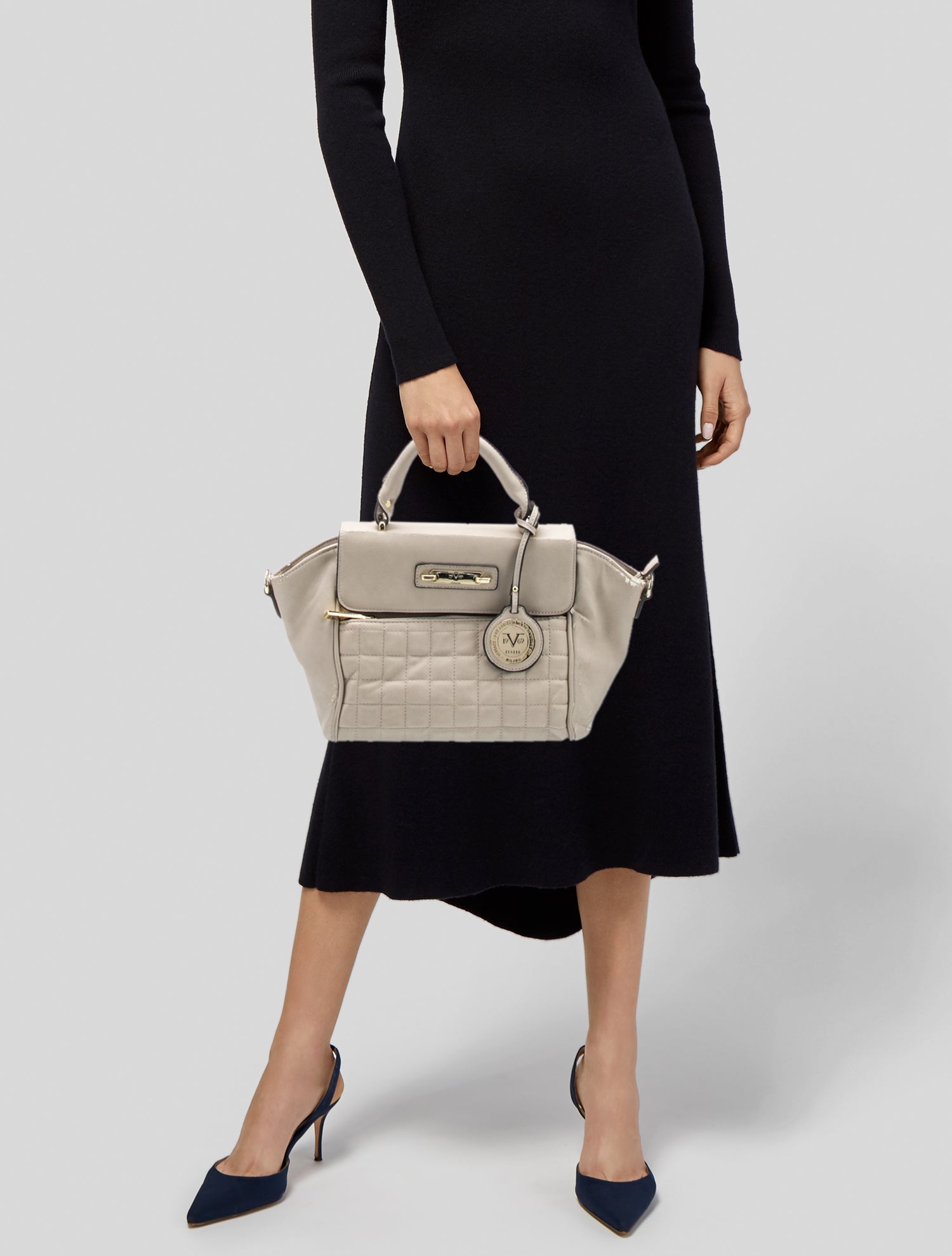 Versace Leather Top Handle Bag