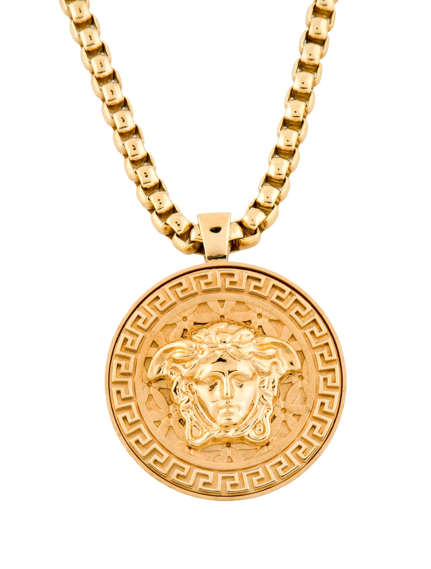 Versace Medusa Medallion Pendant Necklace