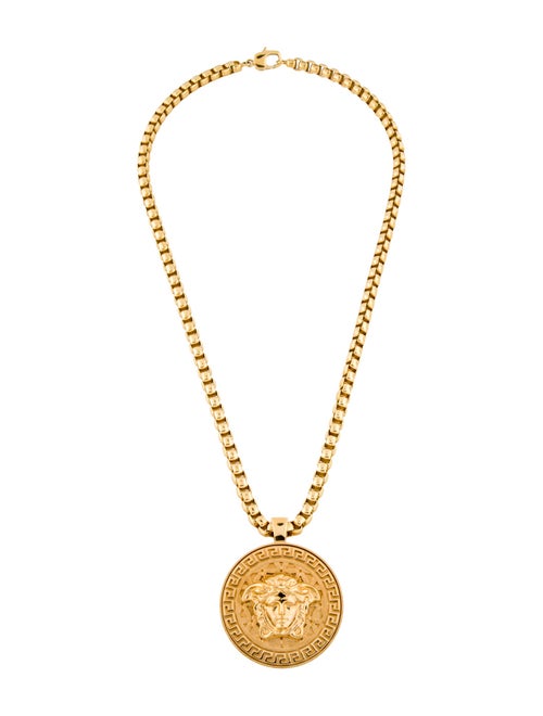 Versace Medusa Medallion Pendant Necklace