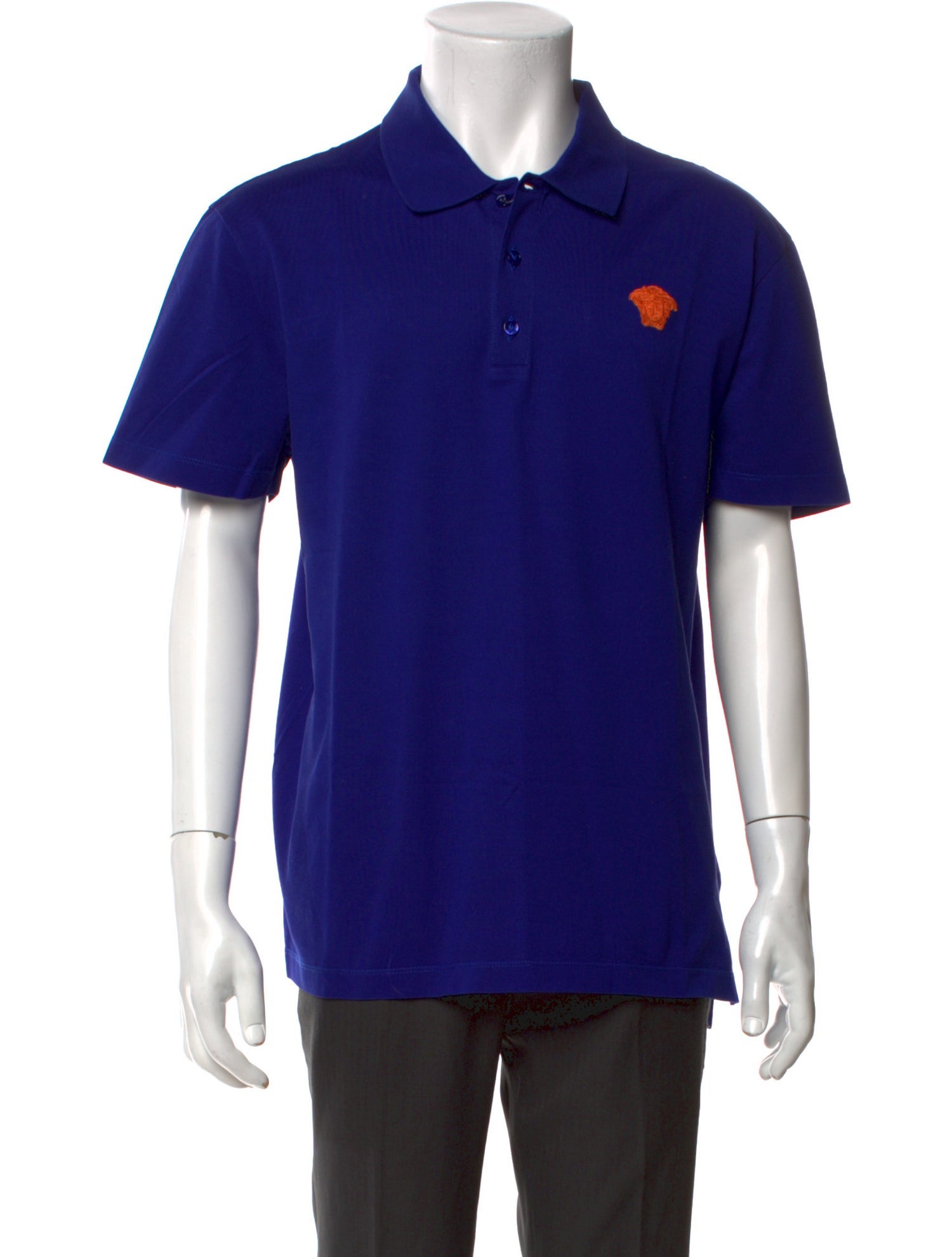 Versace Crew Neck Short Sleeve Polo Shirt