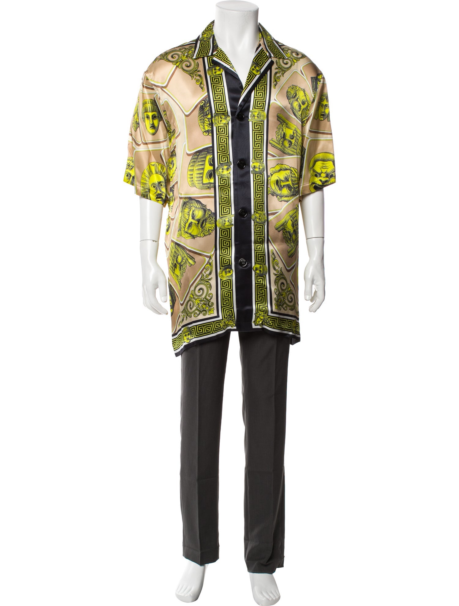 Versace Graphic Print Short Sleeve Shirt w/ Tags