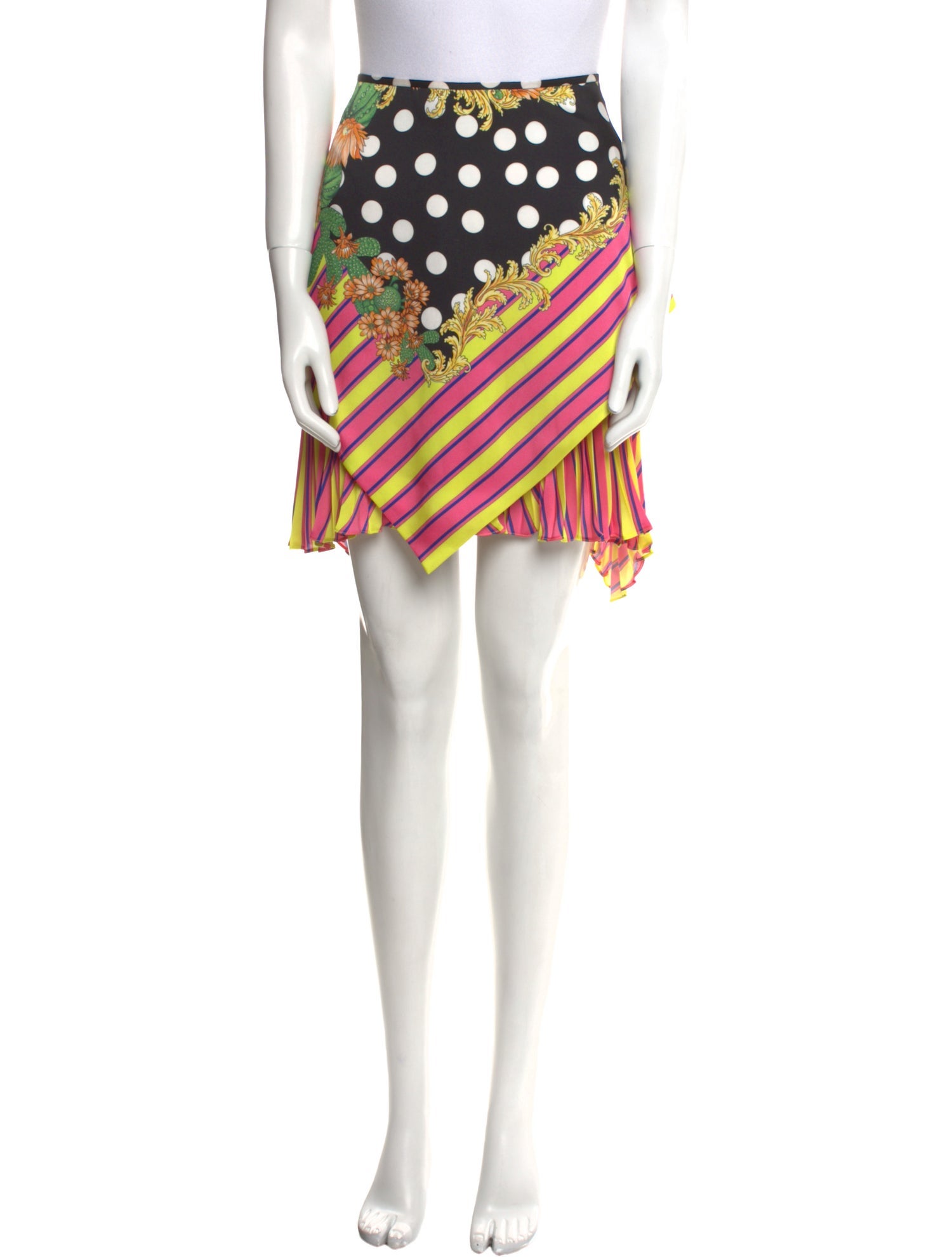 Versace Printed Knee-Length Skirt