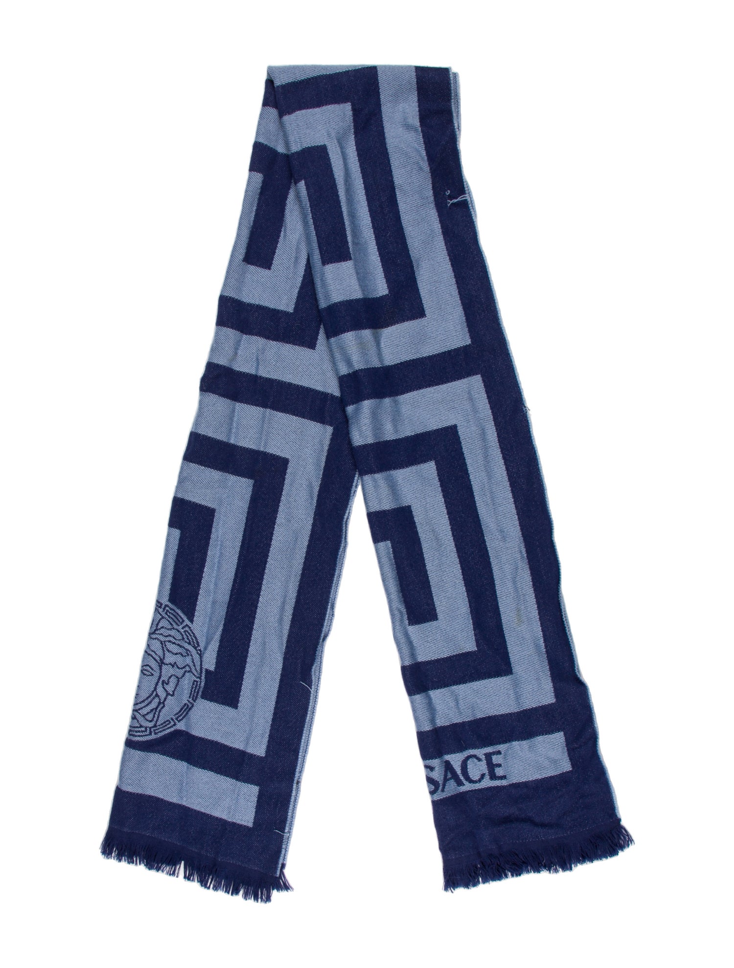 Versace Wool Printed Scarf