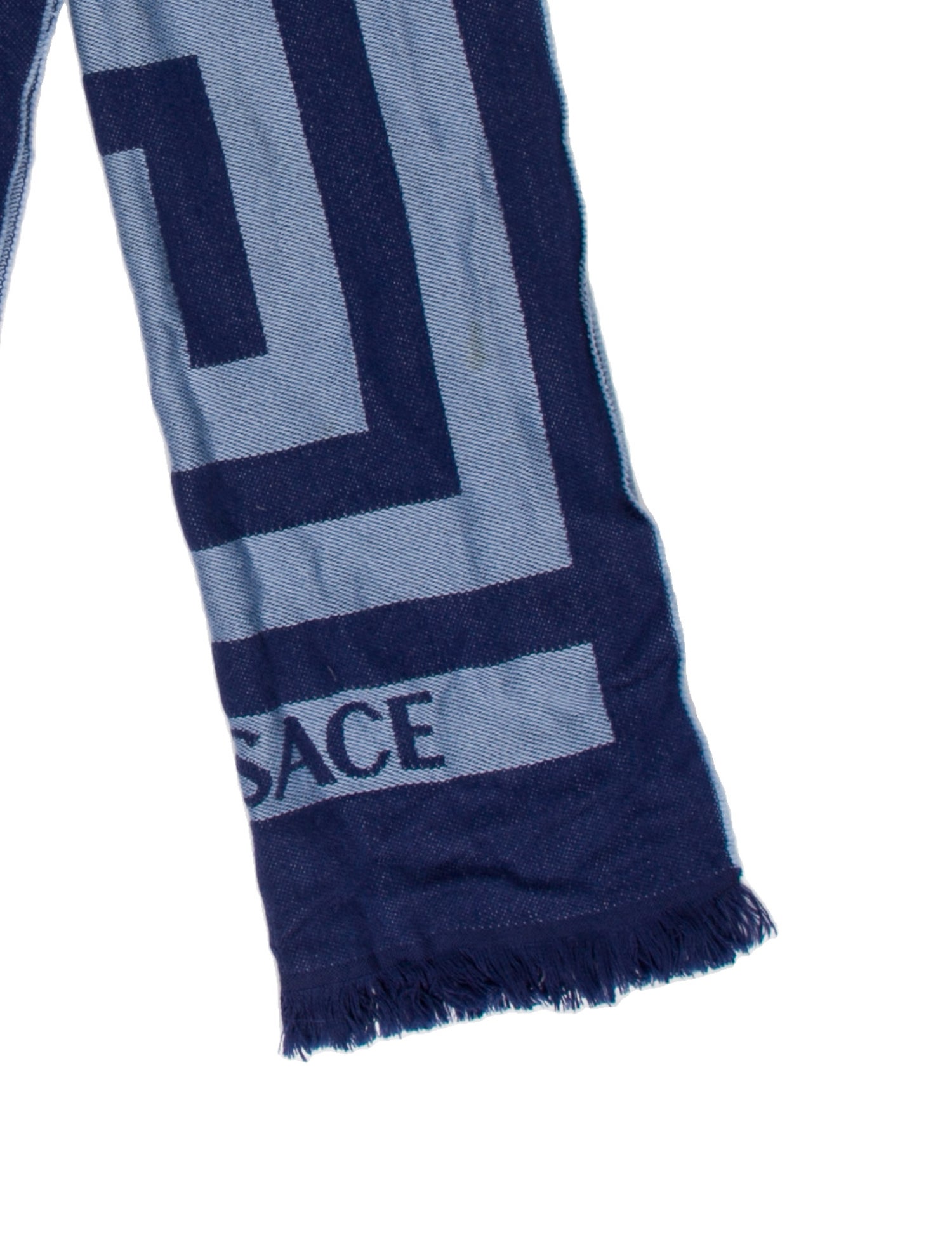 Versace Wool Printed Scarf