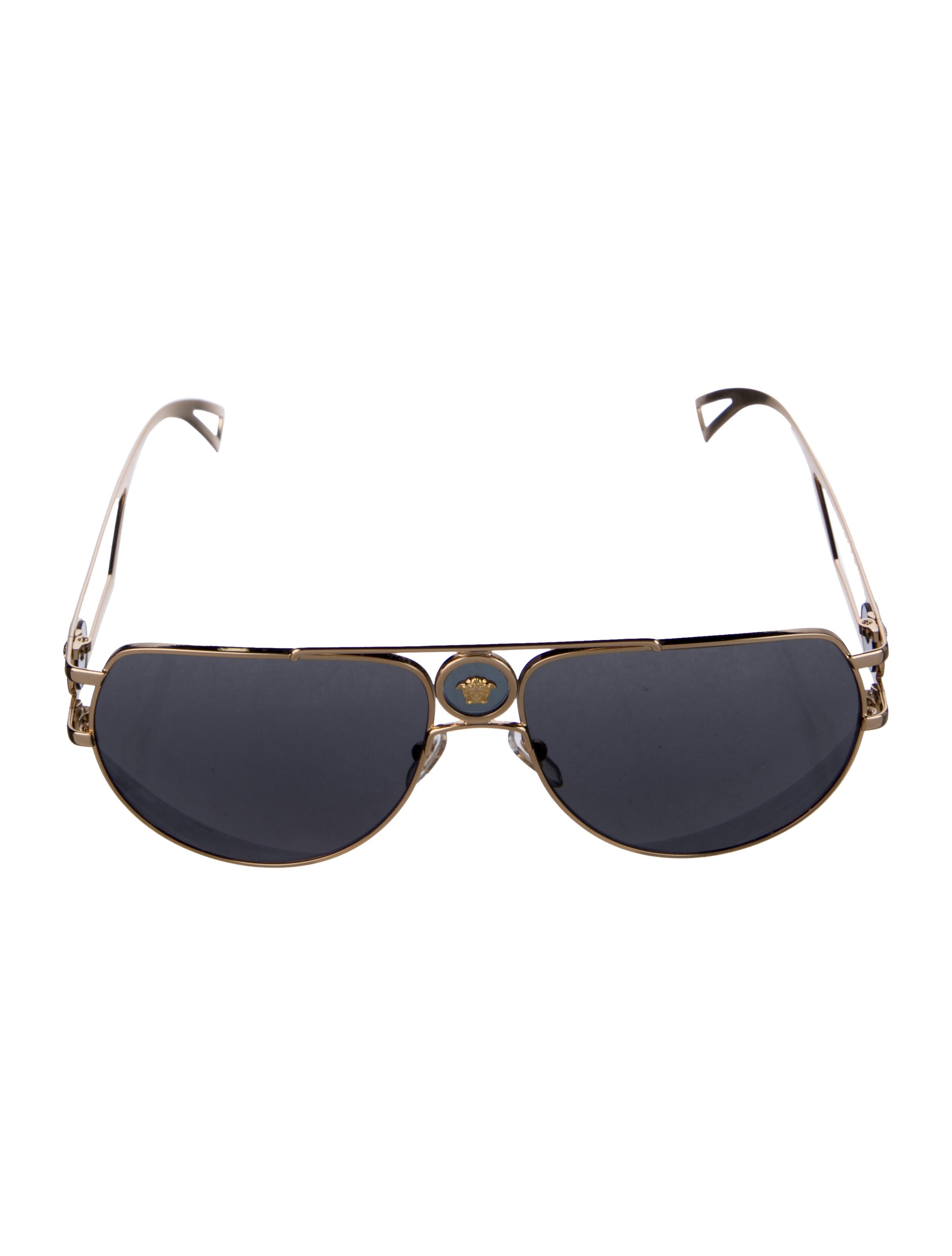 Versace Aviator Mirrored Sunglasses