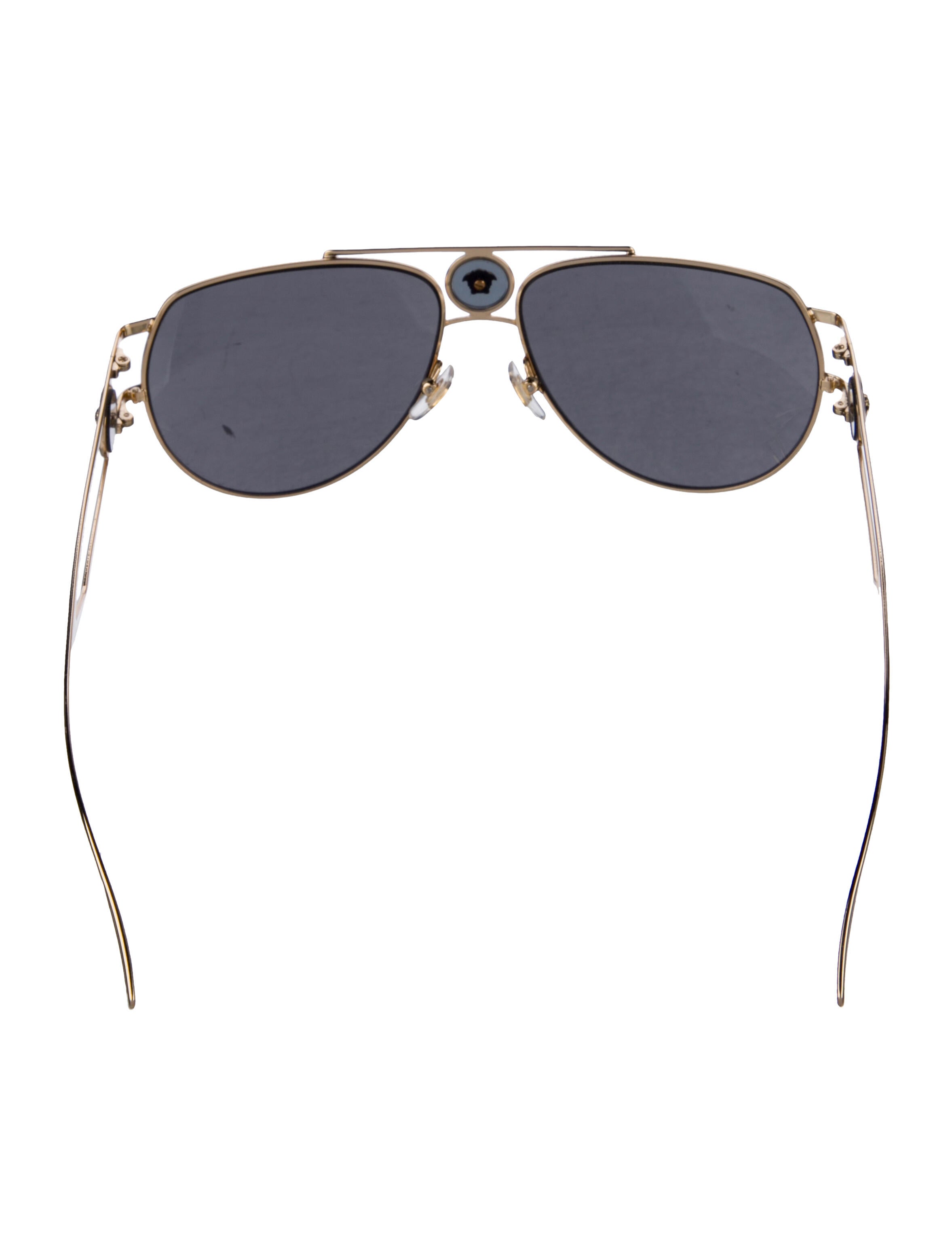 Versace Aviator Mirrored Sunglasses