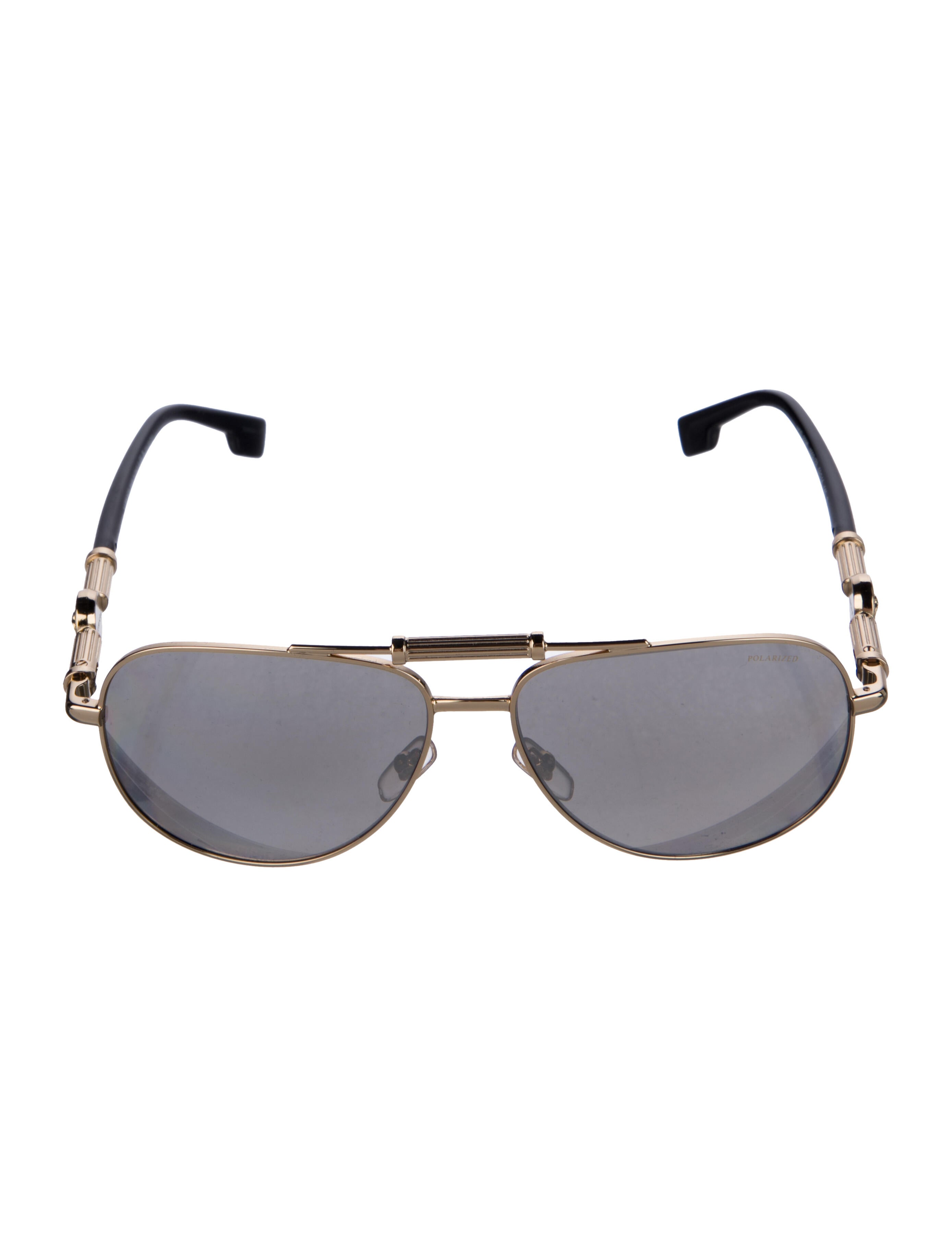 Versace Aviator Mirrored Sunglasses