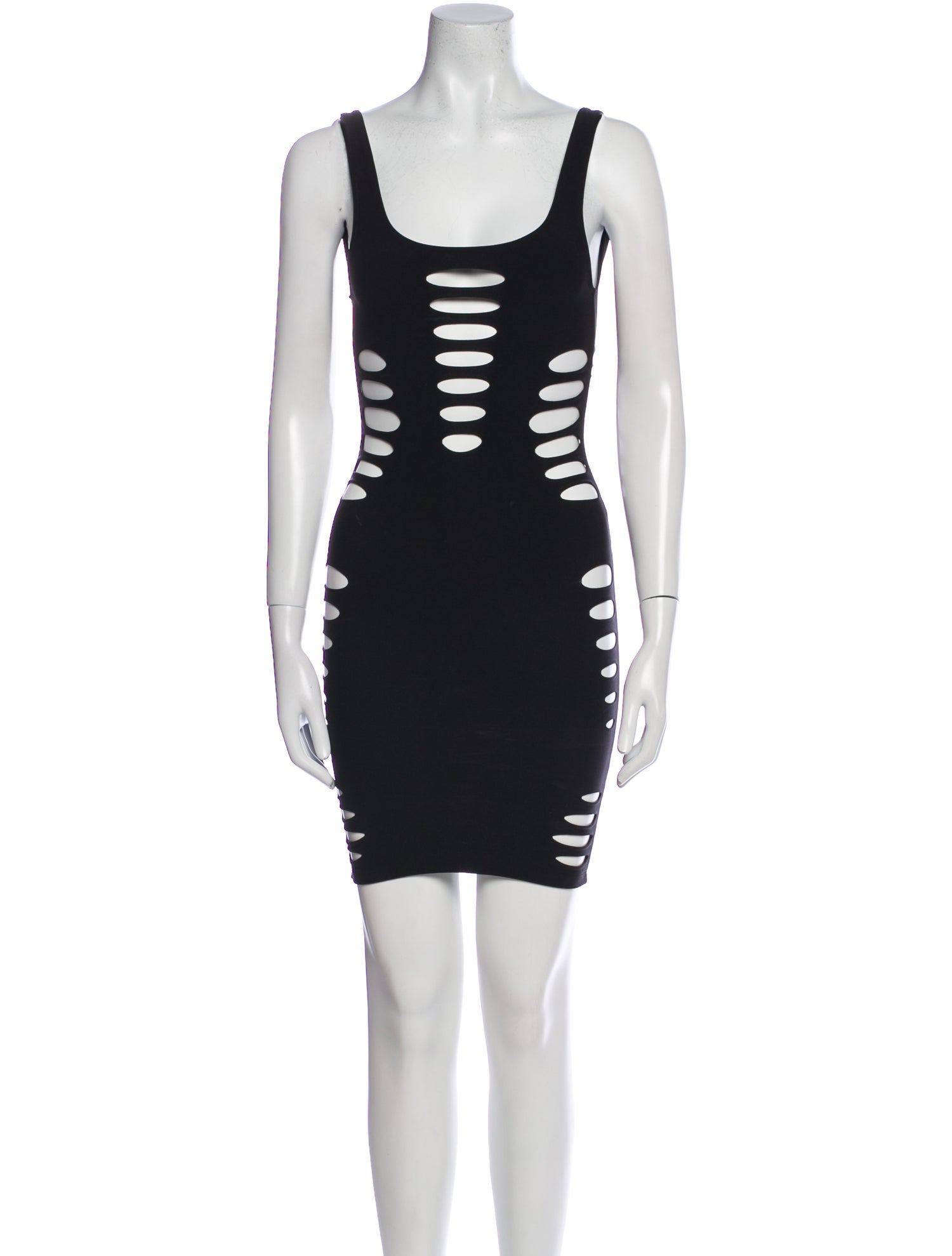 Versace Scoop Neck Mini Dress