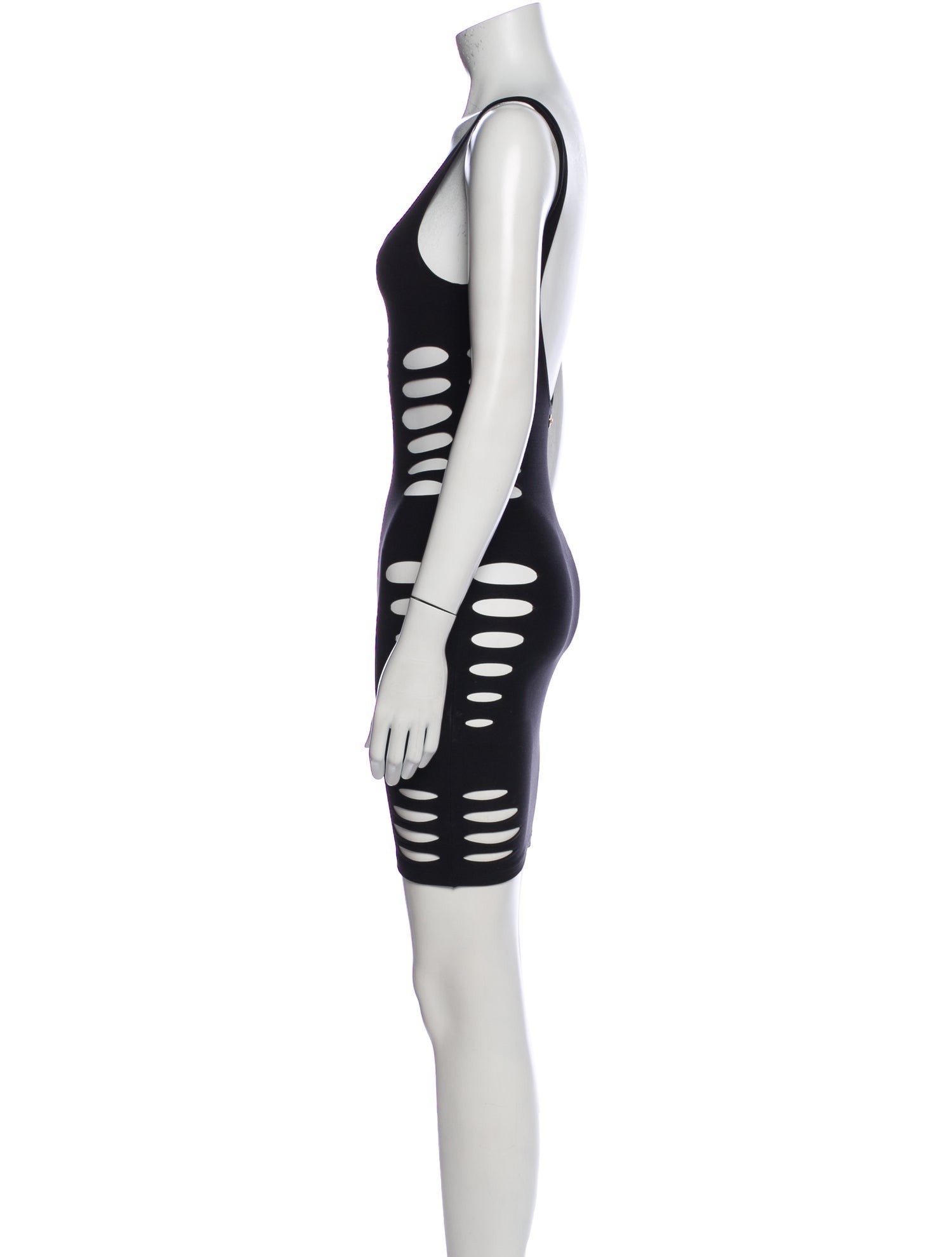 Versace Scoop Neck Mini Dress