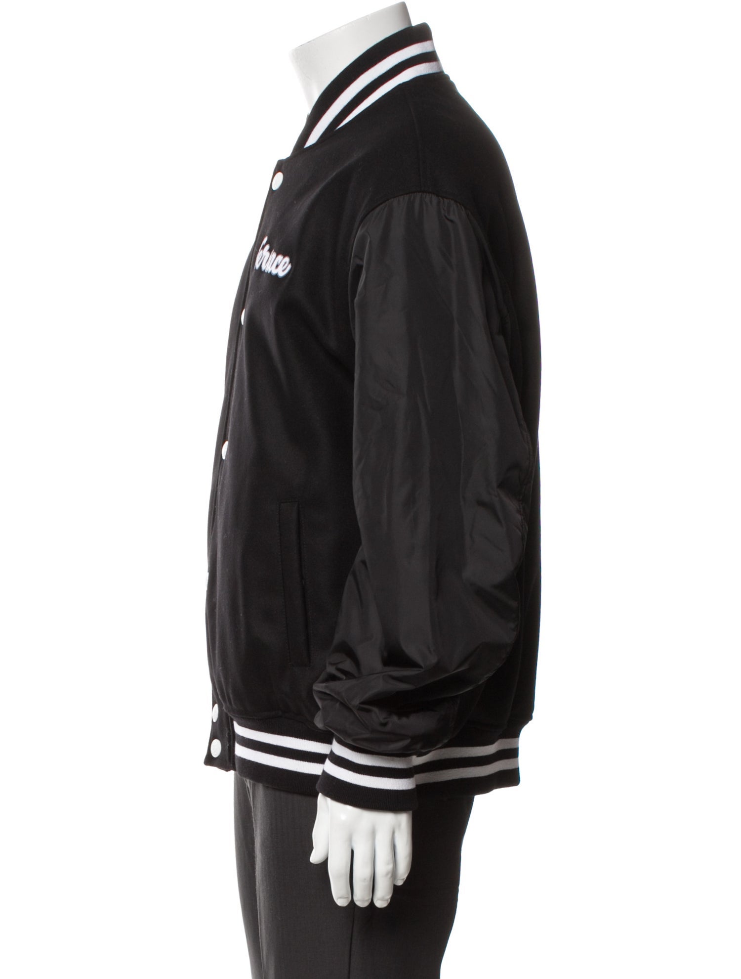 Versace Bomber Virgin Wool Varsity Jacket w/ Tags