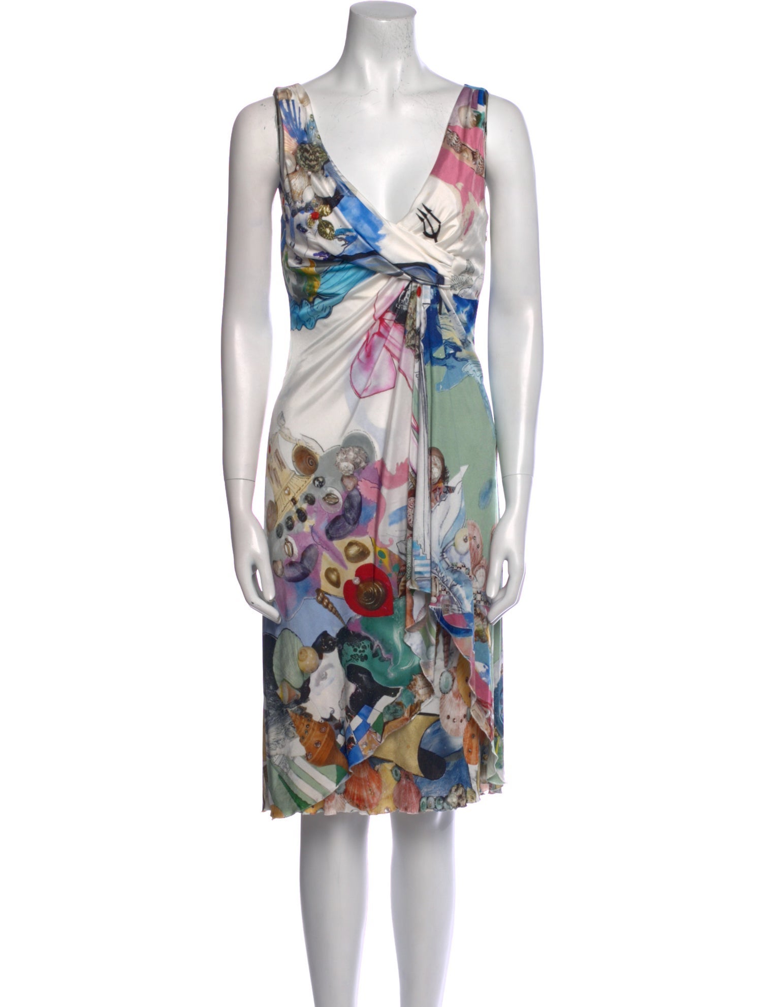 Versace Silk Knee-Length Dress