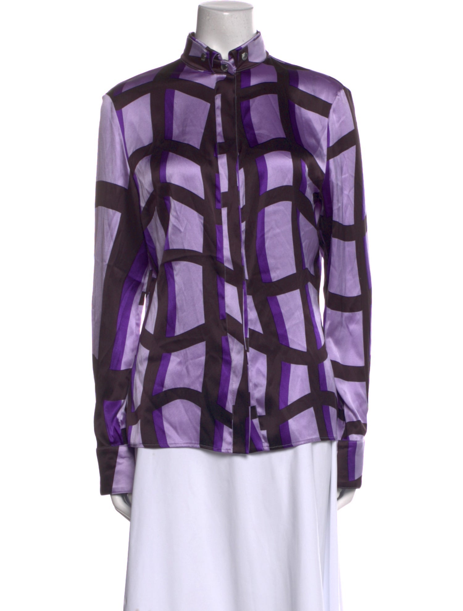 Versace Silk Printed Blouse