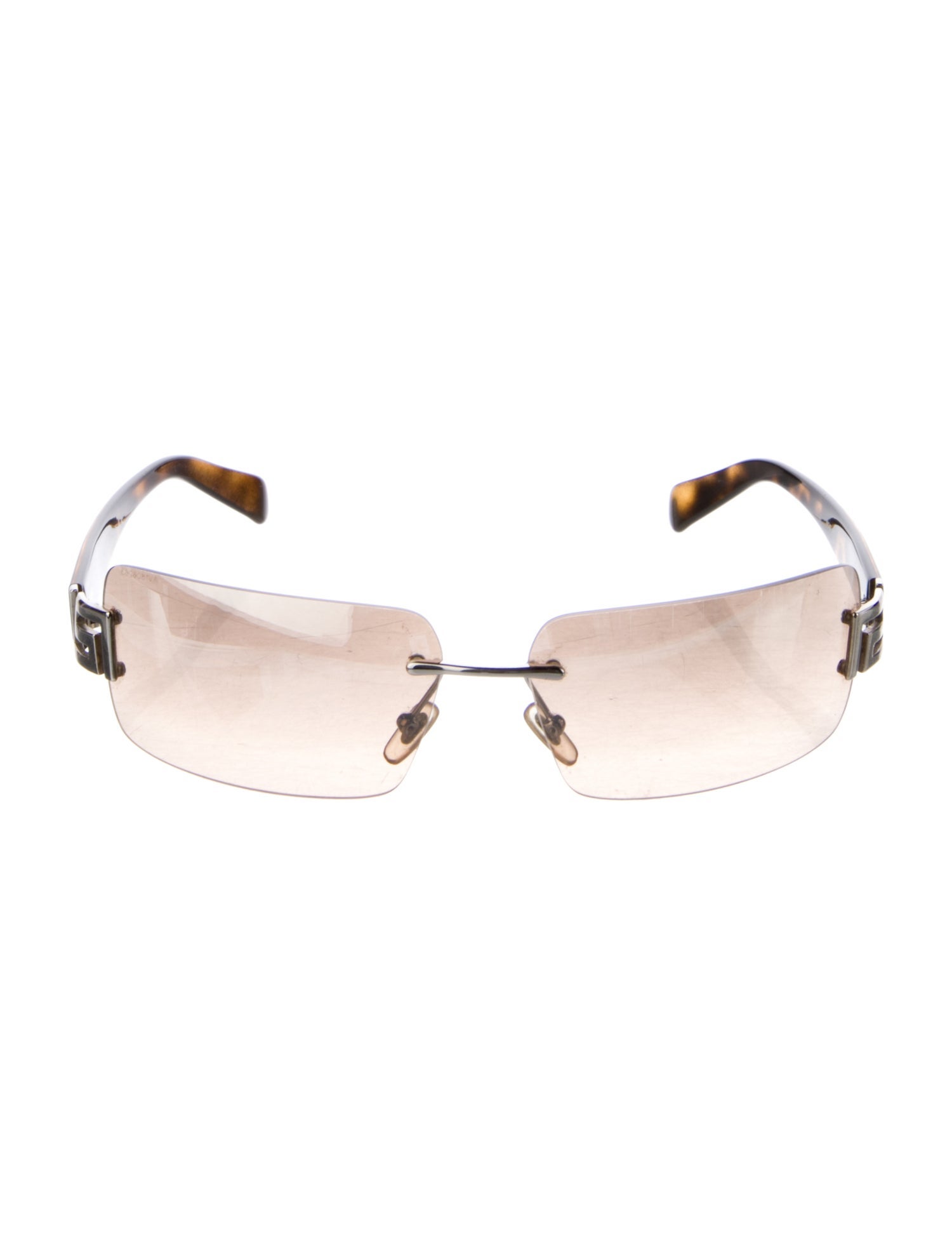 Versace Shield Mirrored Sunglasses