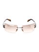 Versace Shield Mirrored Sunglasses