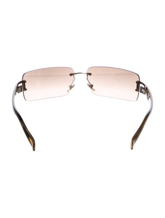 Versace Shield Mirrored Sunglasses