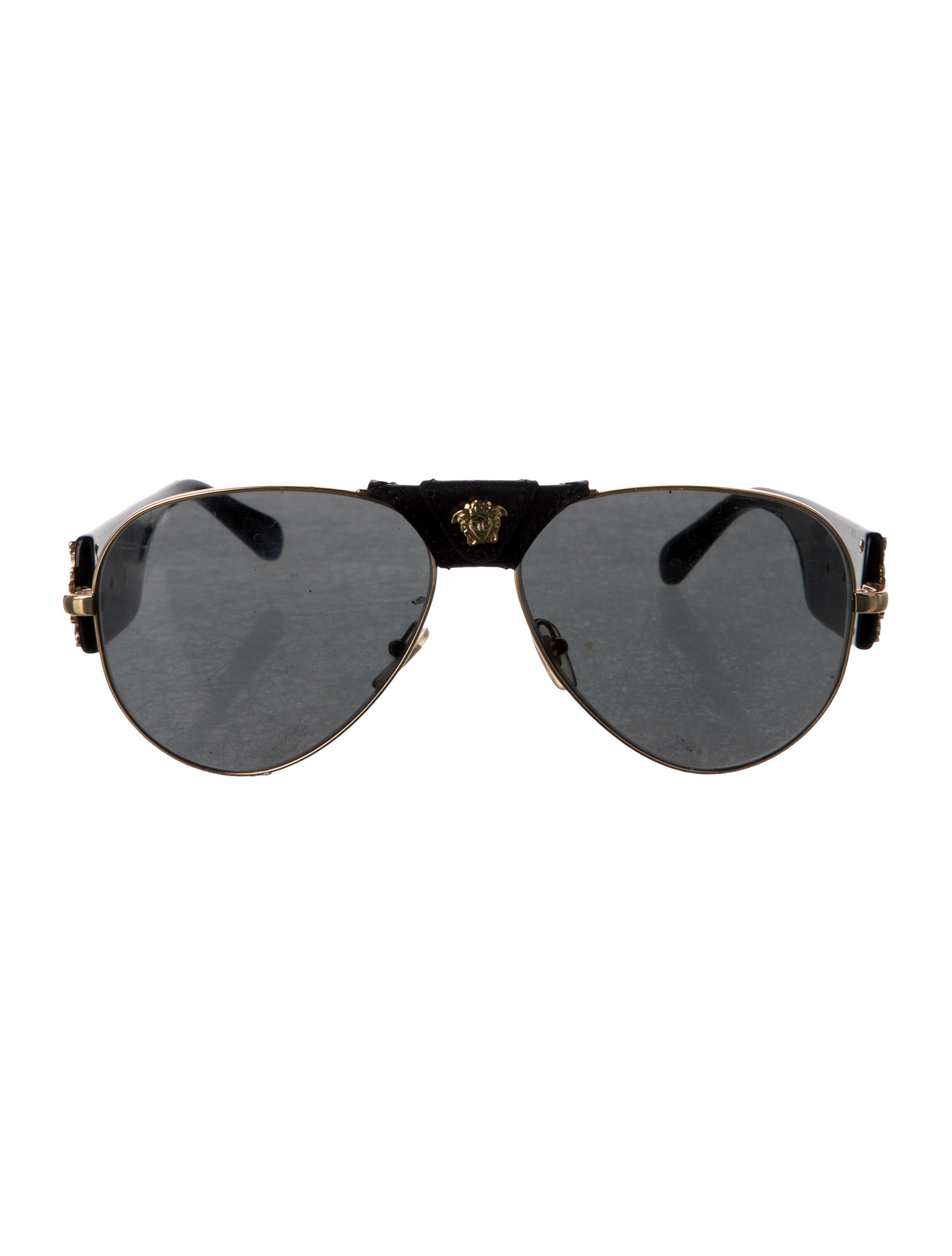 Versace Medusa Insignia Aviator Sunglasses
