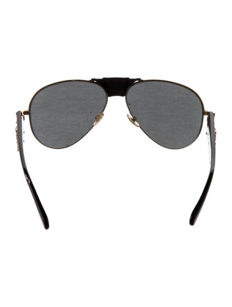 Versace Medusa Insignia Aviator Sunglasses