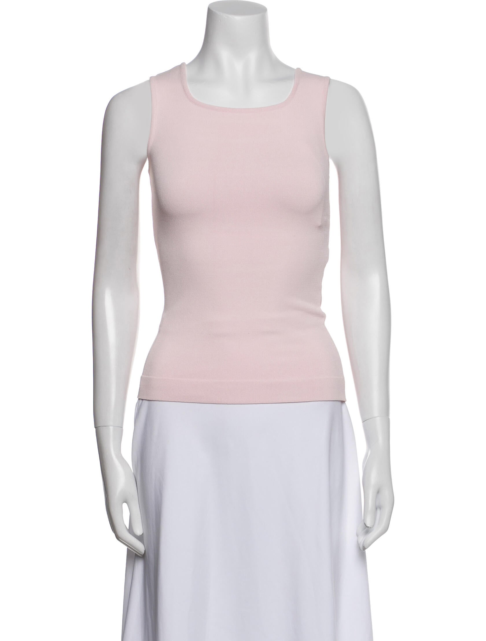 Versace Scoop Neck Sleeveless Top