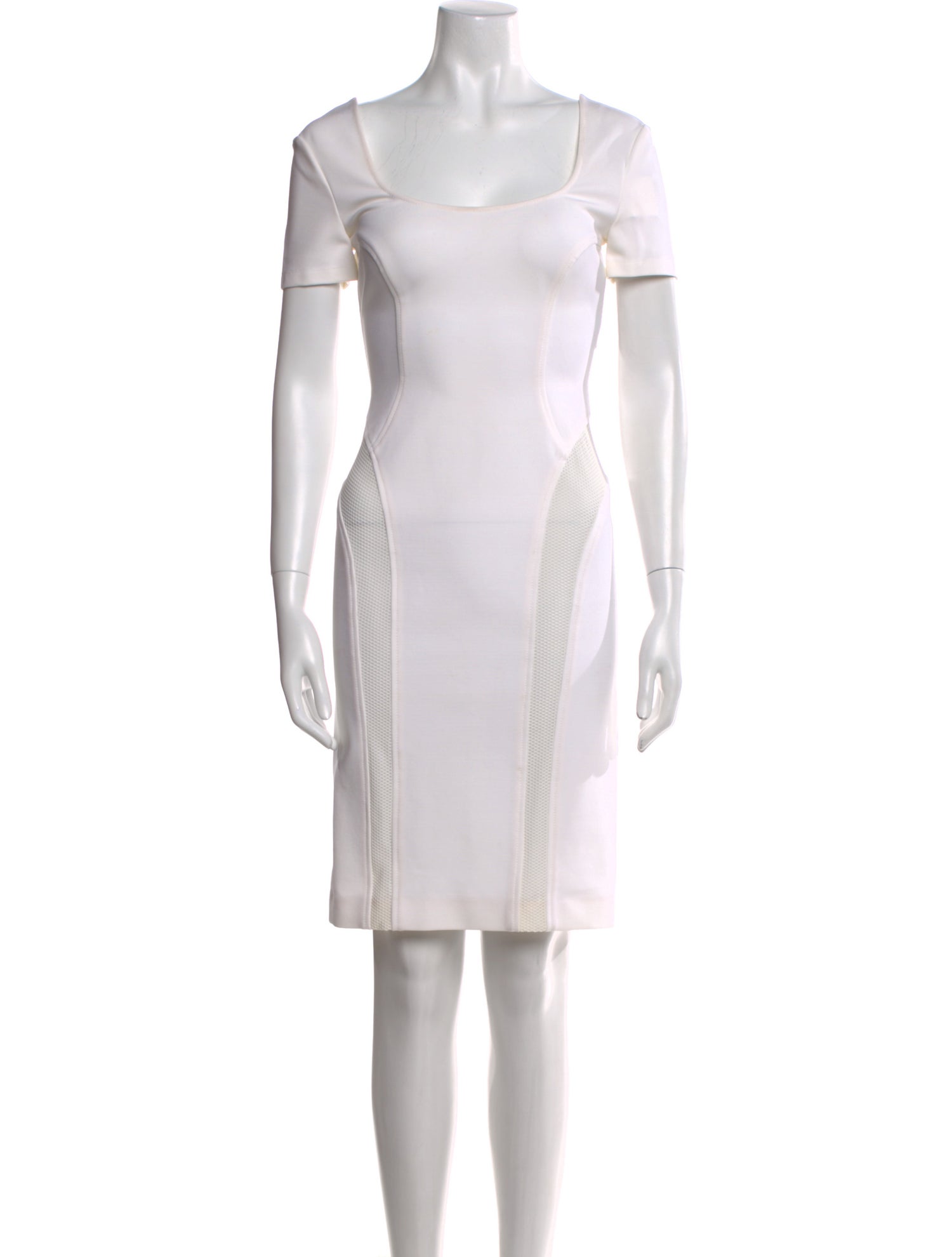 Versace Scoop Neck Knee-Length Dress