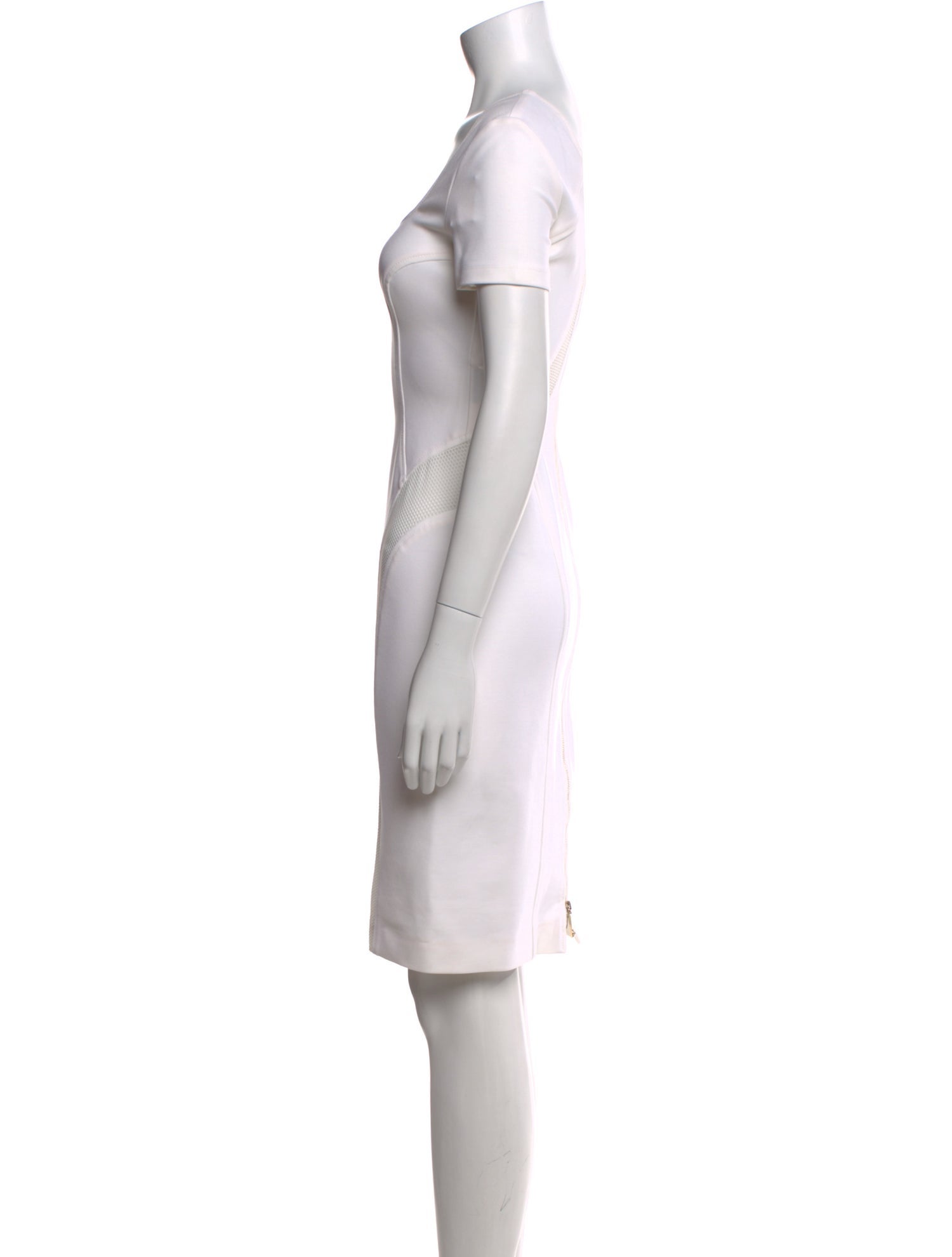 Versace Scoop Neck Knee-Length Dress