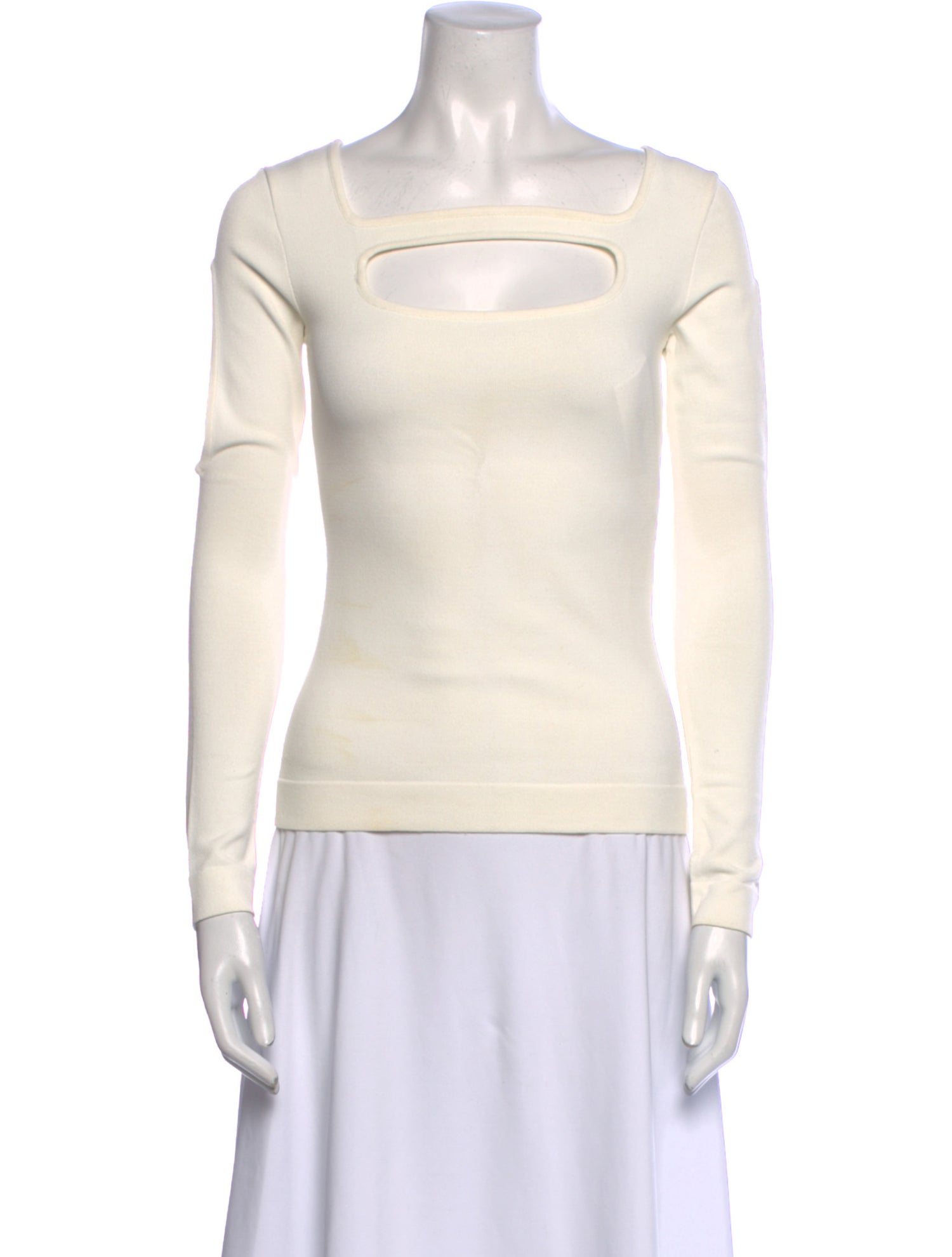 Versace Square Neckline Long Sleeve Sweatshirt