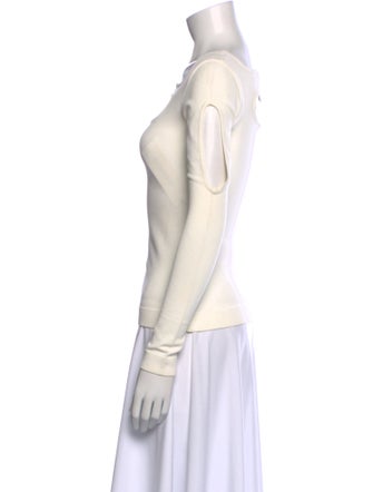 Versace Square Neckline Long Sleeve Sweatshirt