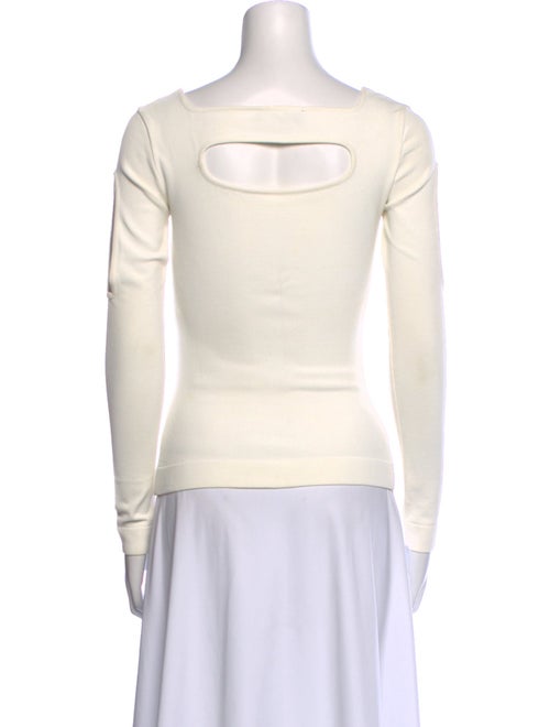 Versace Square Neckline Long Sleeve Sweatshirt