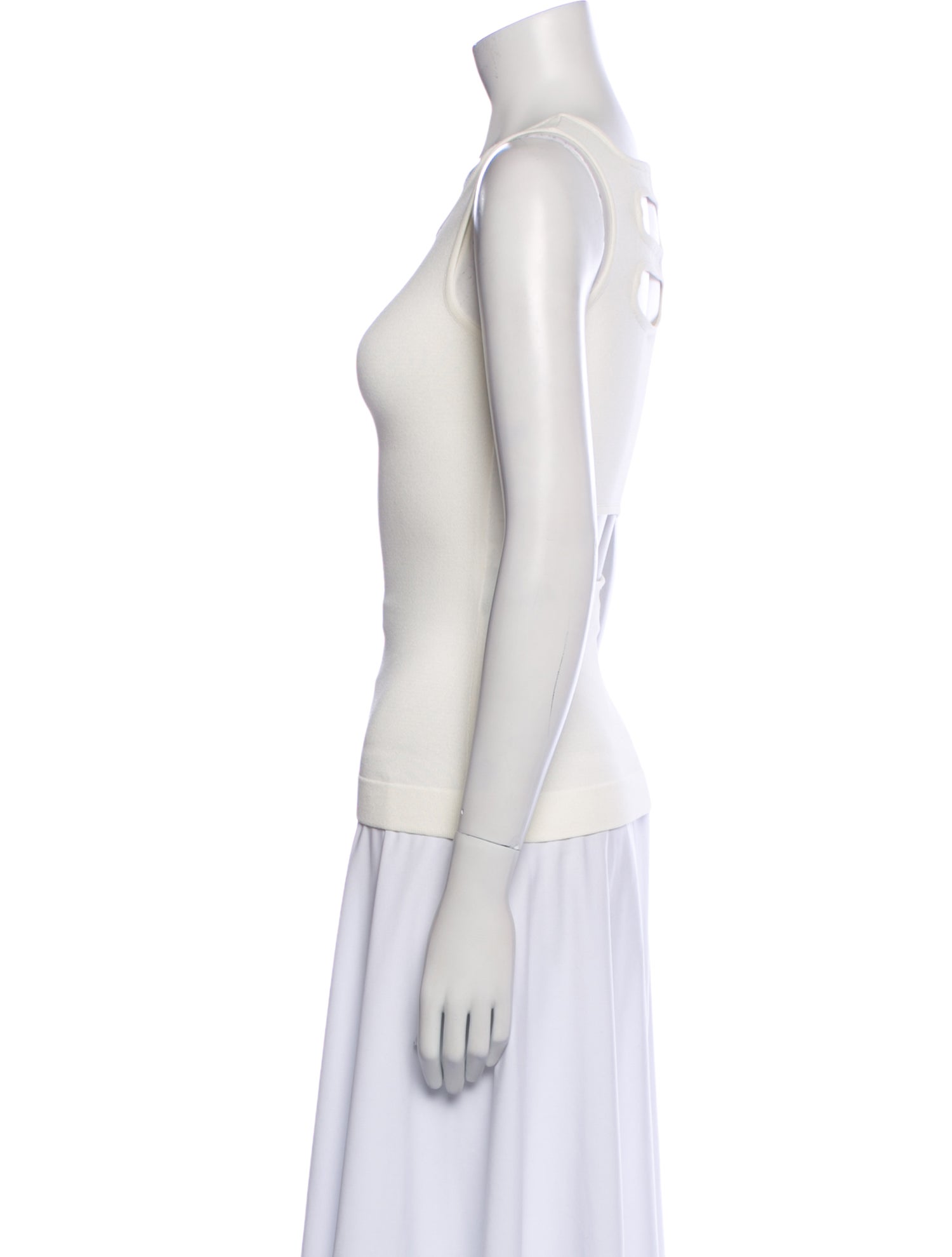 Versace Scoop Neck Sleeveless Top