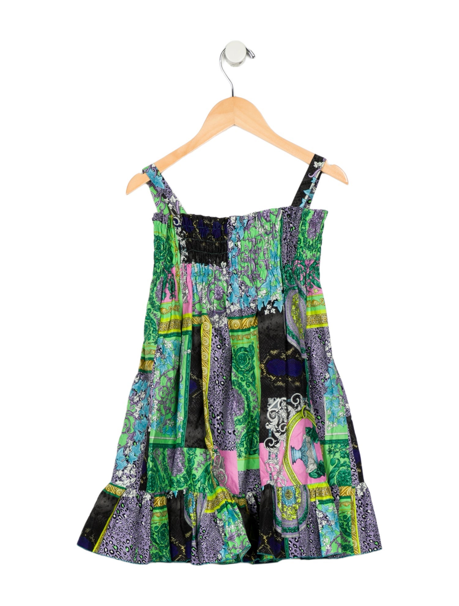 Versace Toddler Girls' Pattern Print Sleeveless Dress