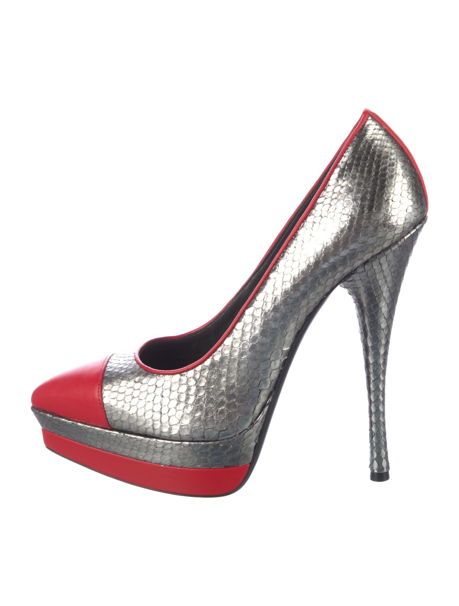 Versace Snakeskin Pumps