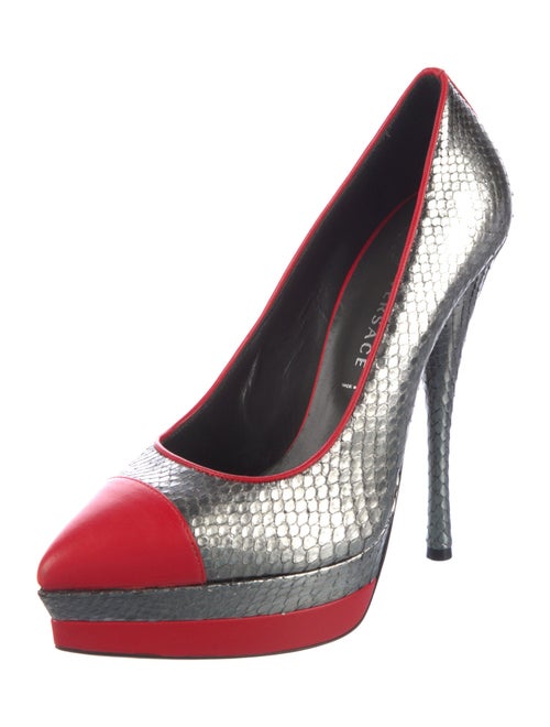 Versace Snakeskin Pumps