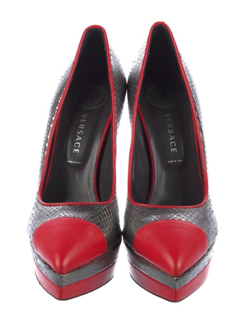 Versace Snakeskin Pumps