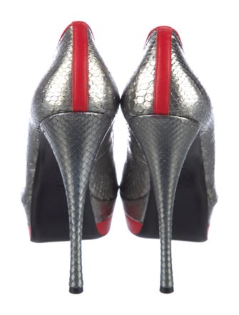 Versace Snakeskin Pumps