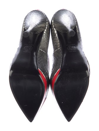 Versace Snakeskin Pumps