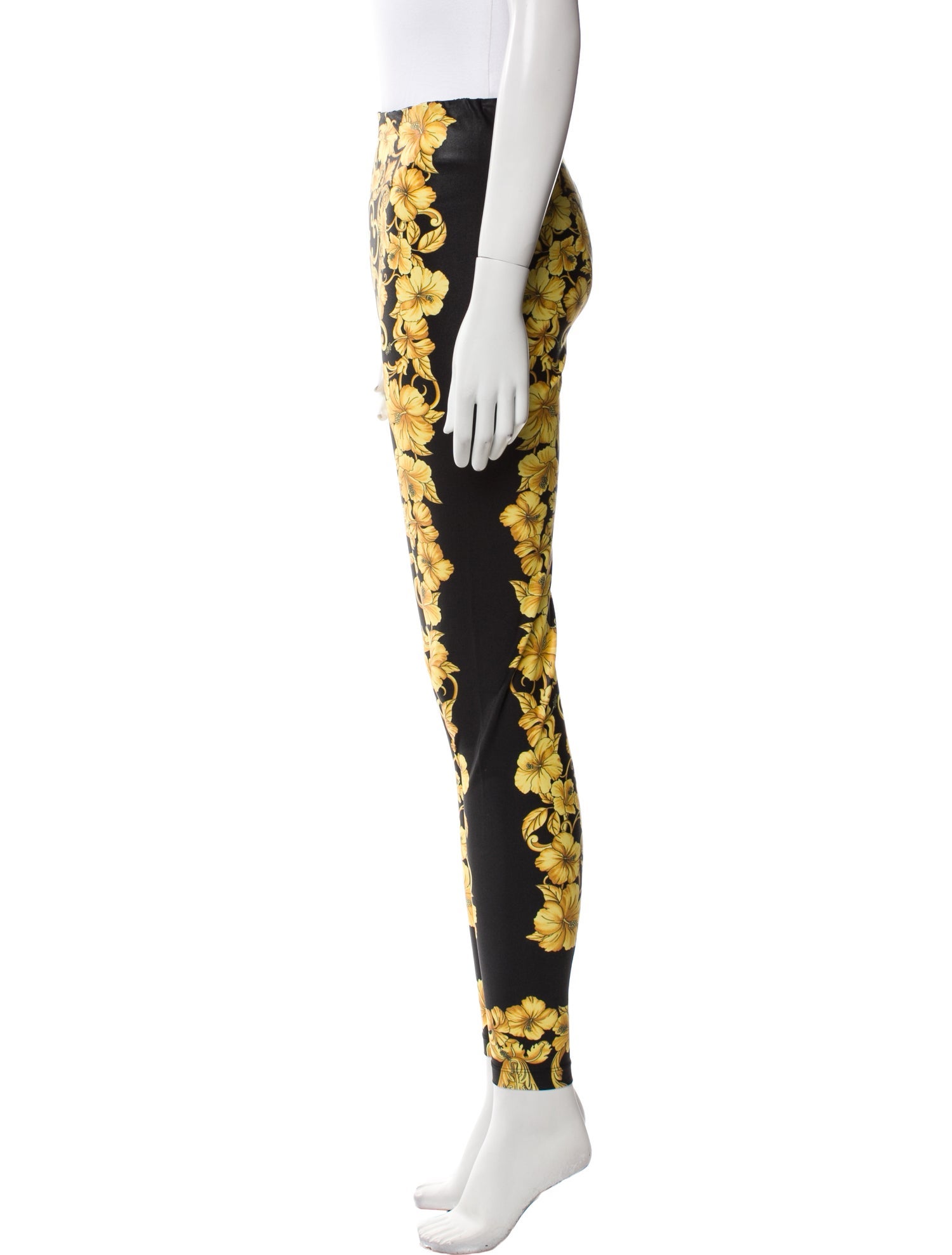 Versace Printed Skinny Leg Pants