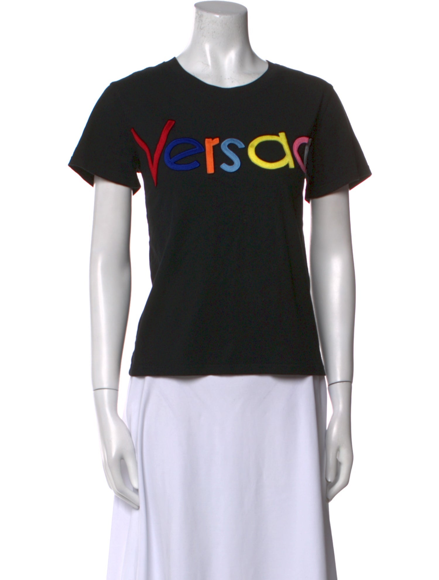 Versace Graphic Print Crew Neck T-Shirt