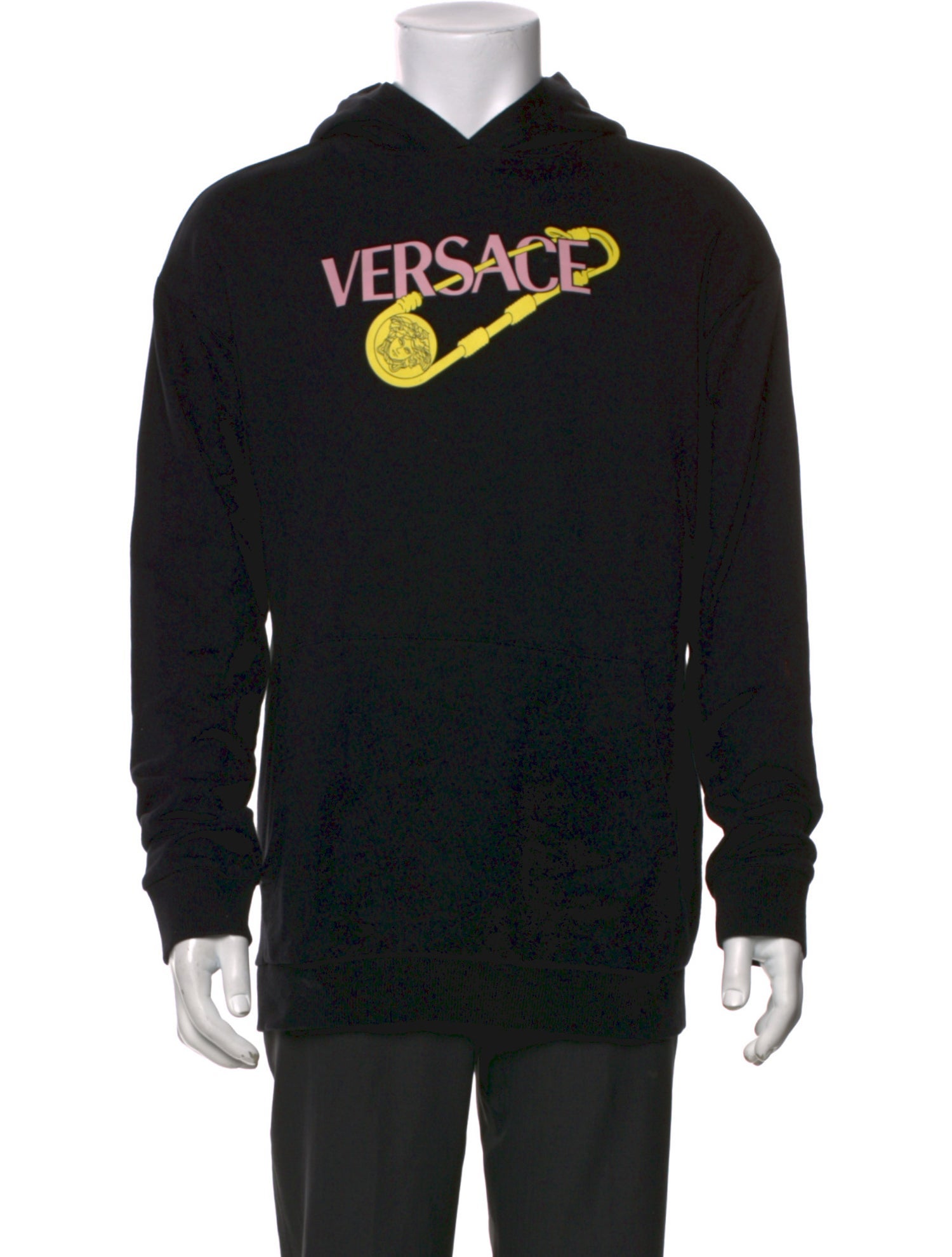 Versace Graphic Print Crew Neck Hoodie
