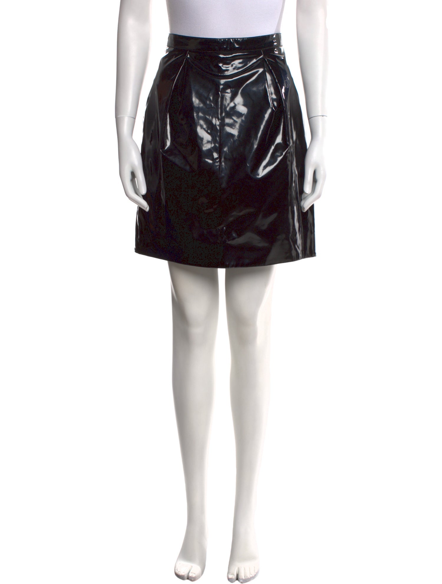 Versace Pleated Accents Mini Skirt