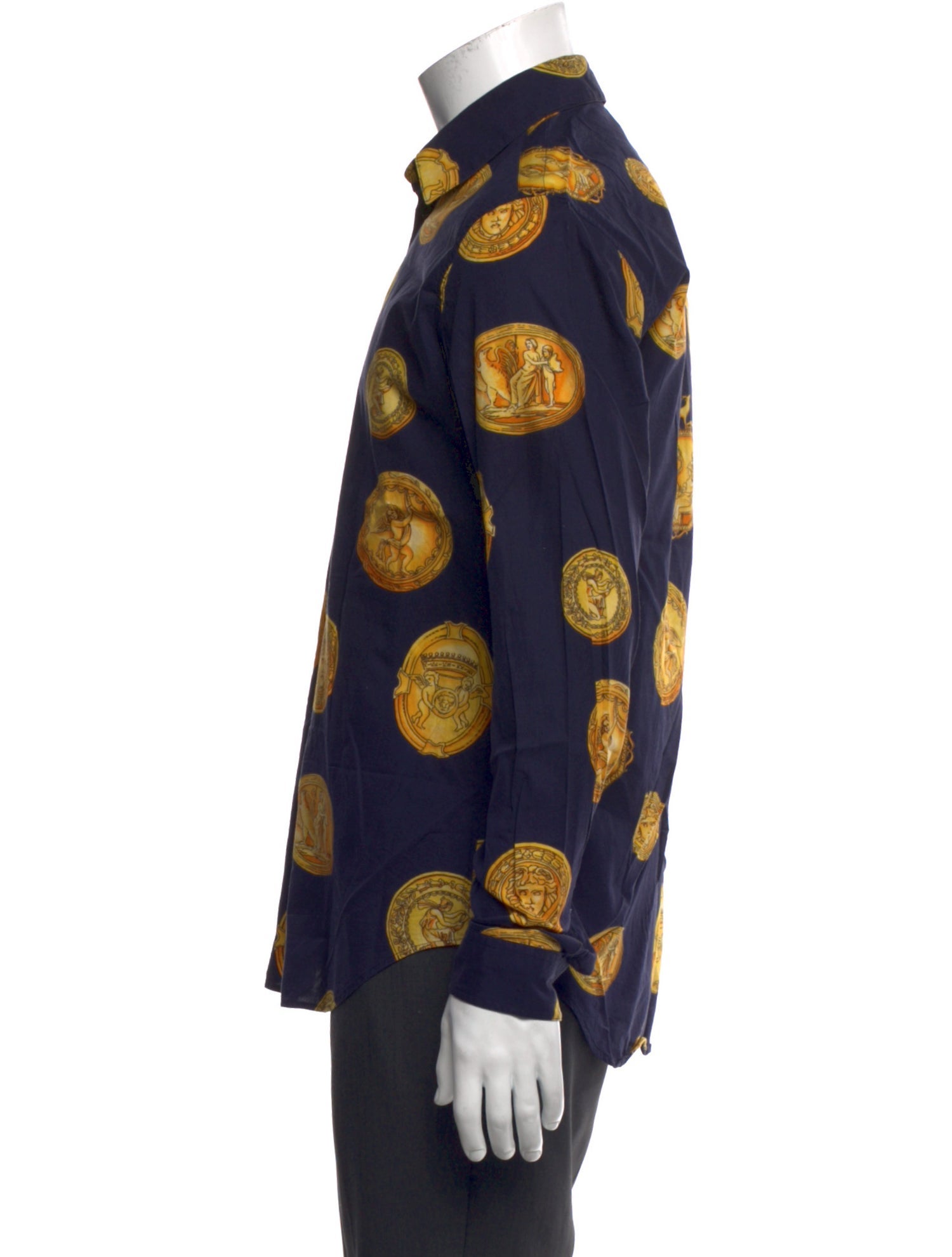 Versace Printed Long Sleeve Shirt