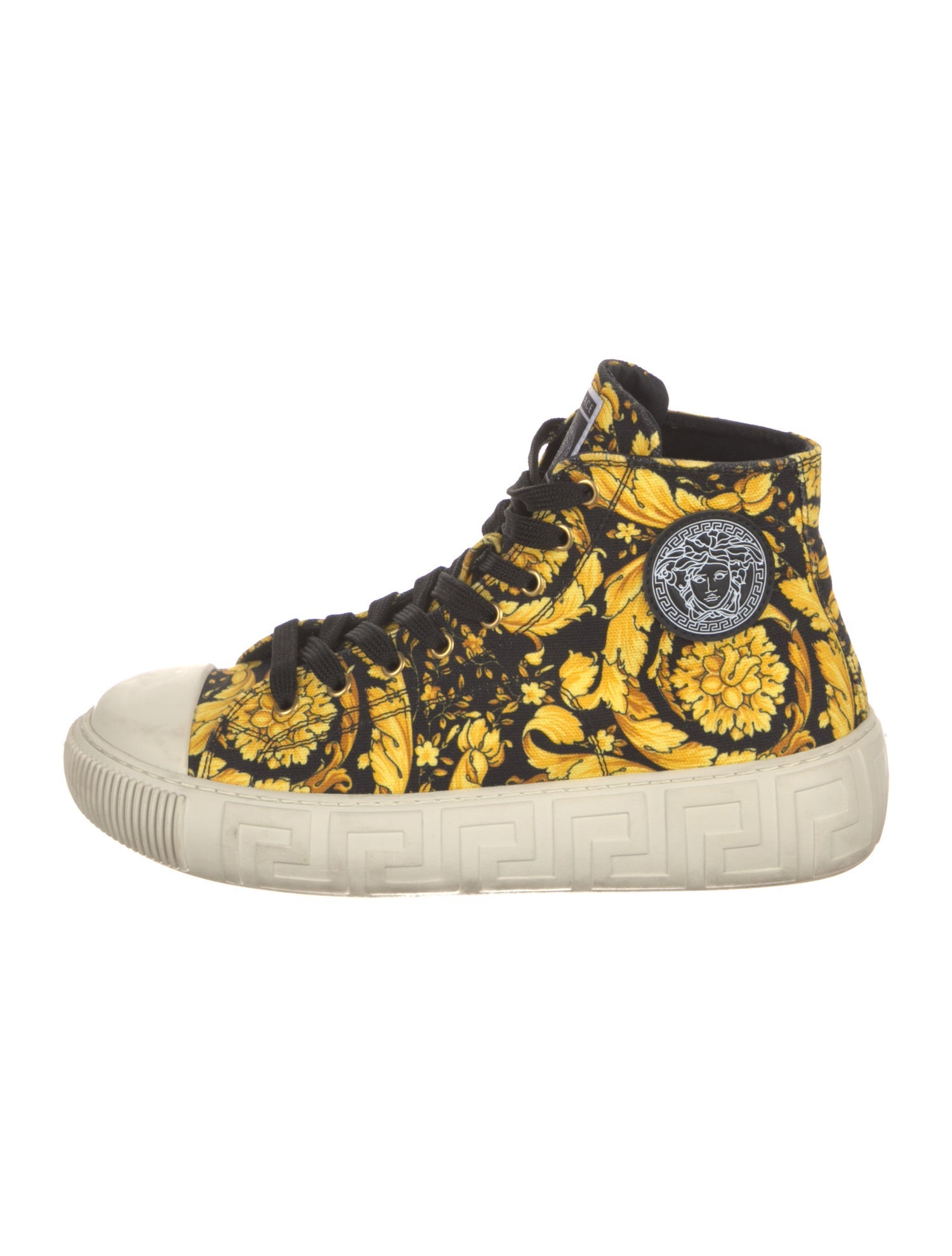 Versace Canvas Floral Print Sneakers