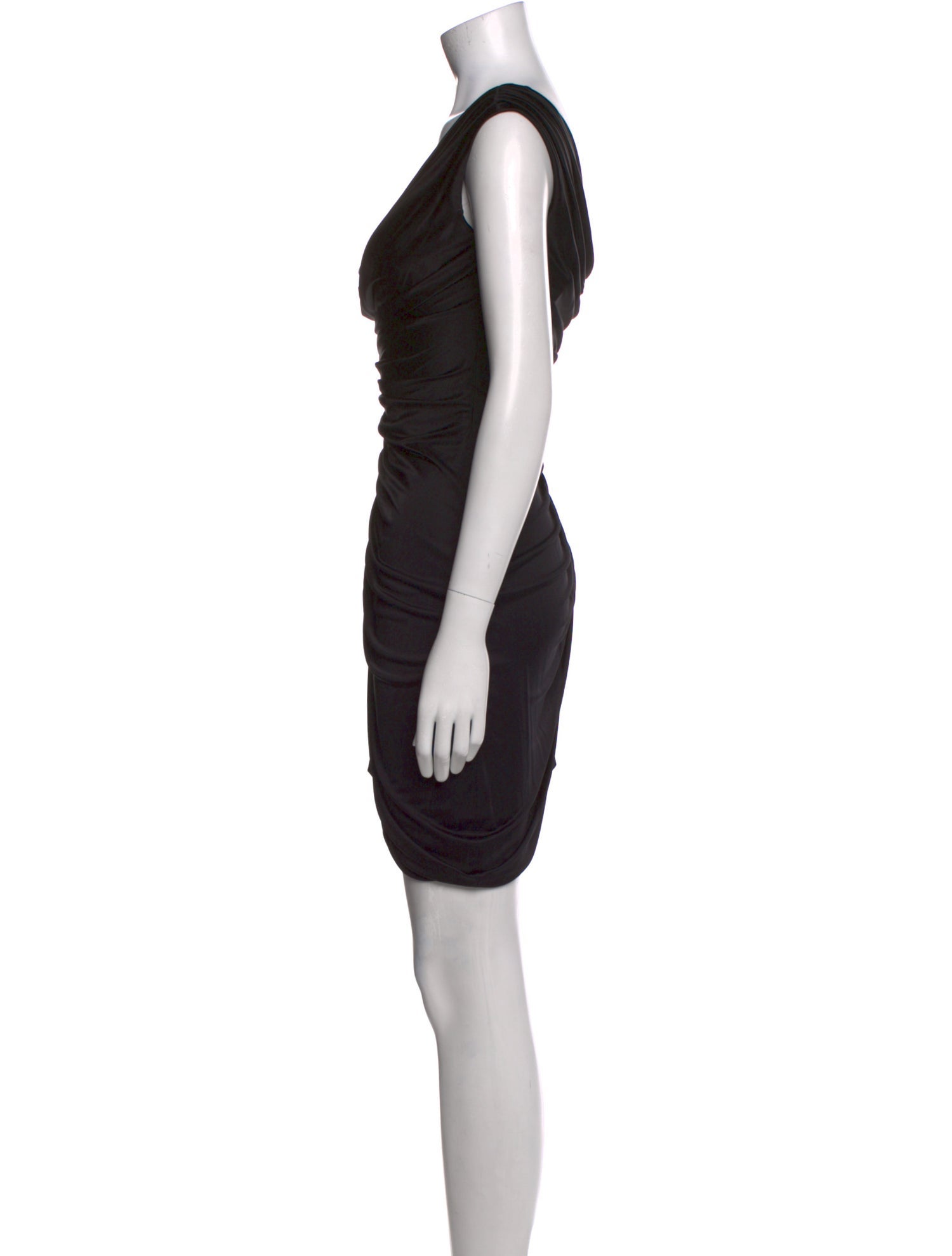 Versace Cowl Neck Knee-Length Dress
